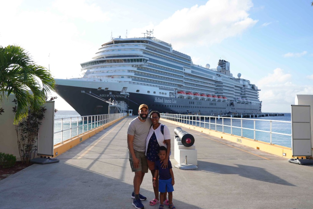 Steward and Family on Cruise